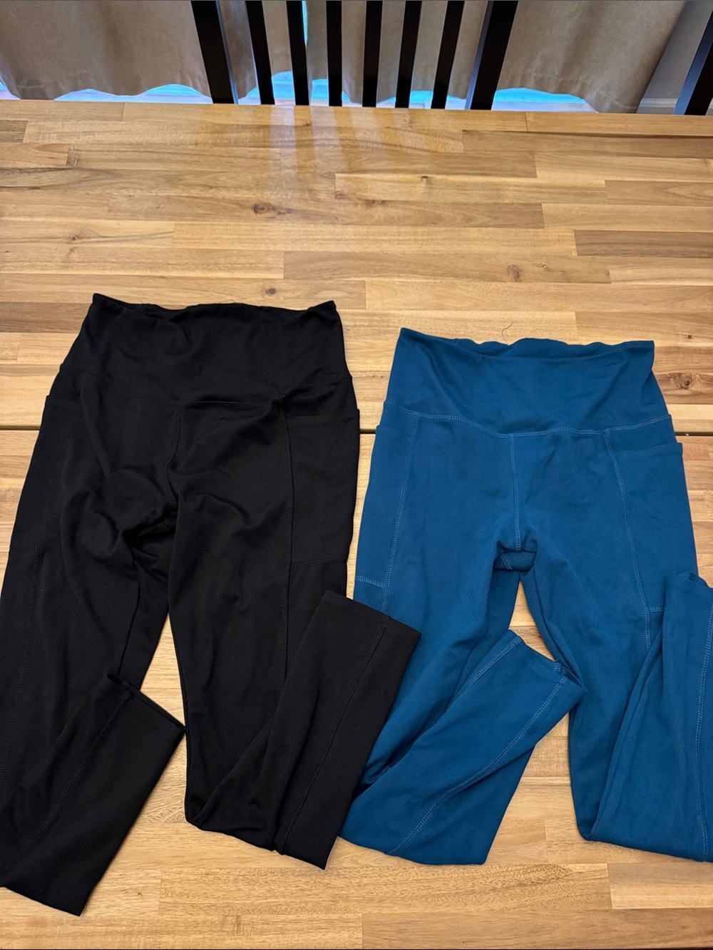 Lot of 2 Danskin Black Logo Athletic Leggings - Size S